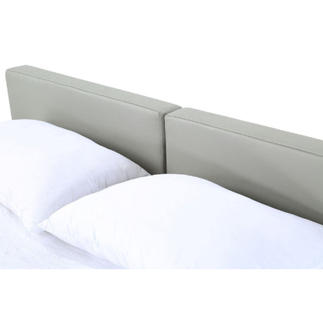Modern European furniture - Wenge Gray Platform Bed - www.oroa.com