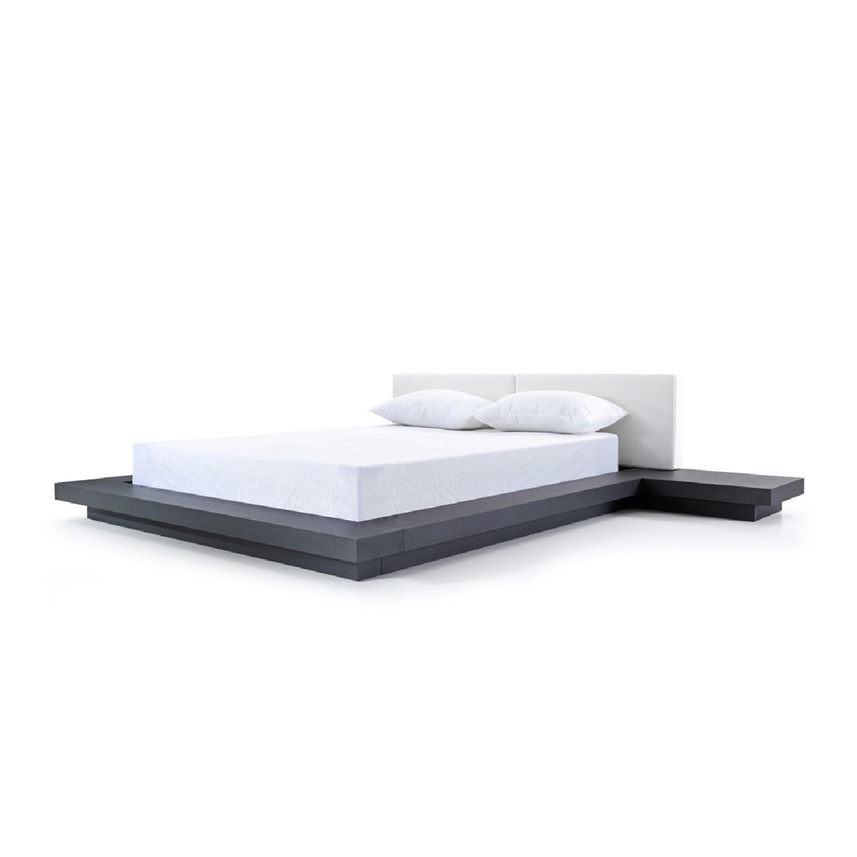 Wenge White Platform King Bed | OROA Modern Opal