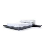 Wenge White Platform King Bed | OROA Modern Opal