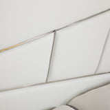 Modern European furniture - White Bonded Leather Bed - www.oroa.com