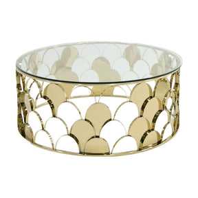 Modern European furniture - Round Glass Coffee Table - www.oroa.com