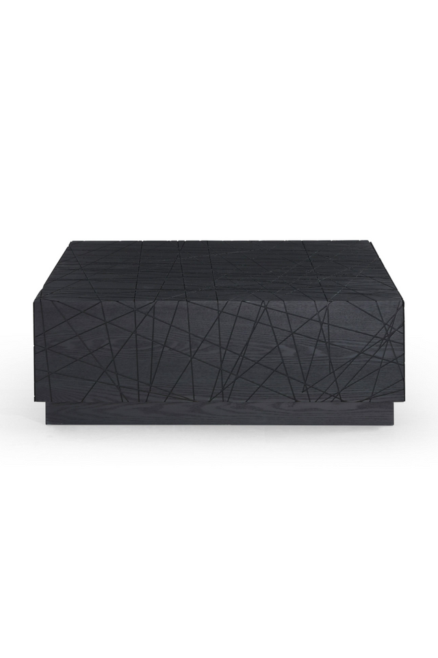 Black Square 4-Drawer Coffee Table | OROA Modern Kenda | Oroa.com