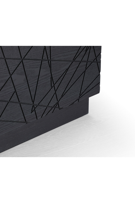 Black Square 4-Drawer Coffee Table | OROA Modern Kenda | Oroa.com