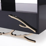 Black & Gold Storage Coffee Table | OROA Modern Legend