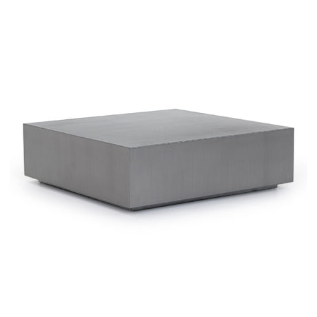 Stainless Steel Square Coffee Table | OROA Modern Anvil