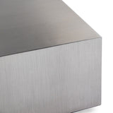 Stainless Steel Square Coffee Table | OROA Modern Anvil