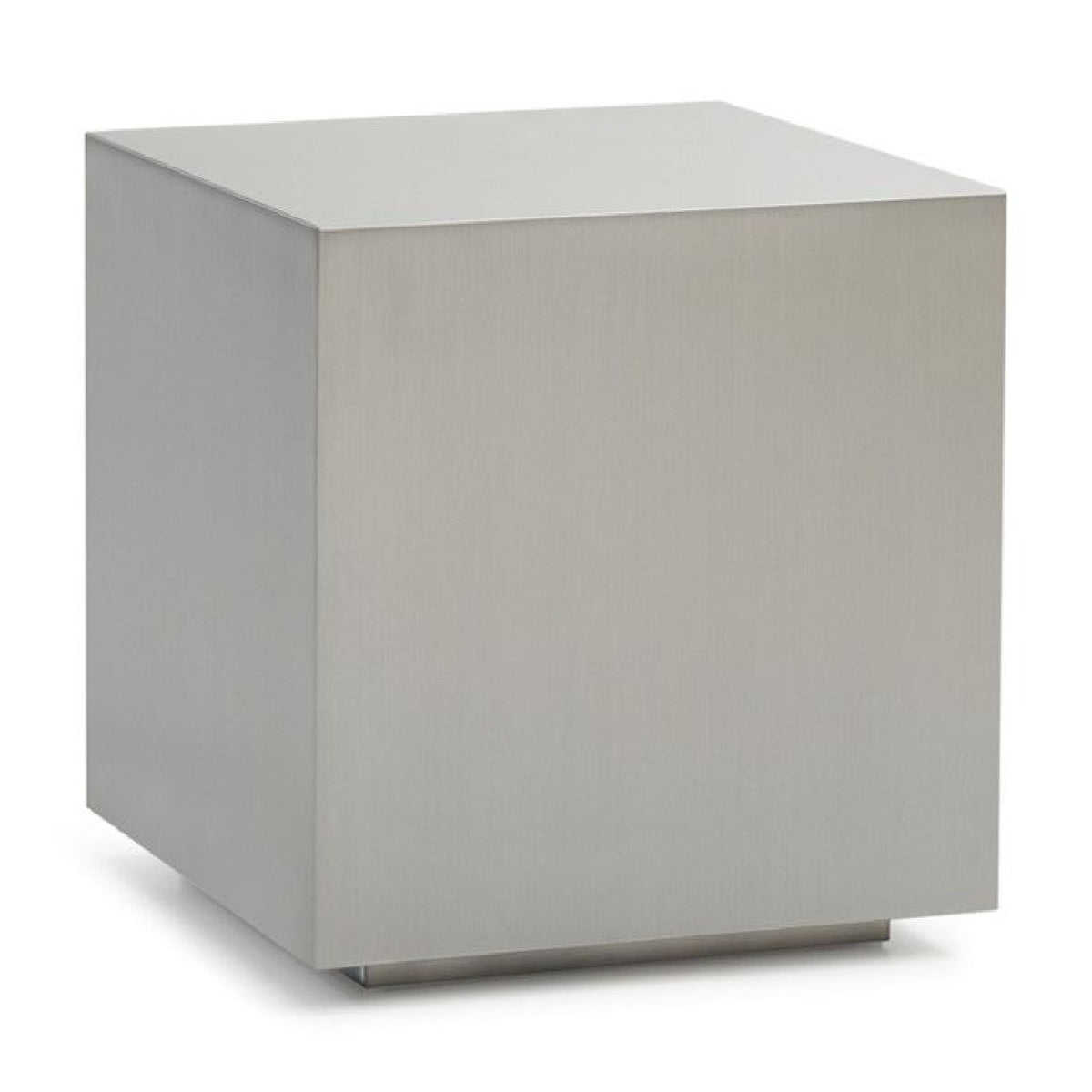 Stainless Steel Cube Side Table | OROA Modern Anvil