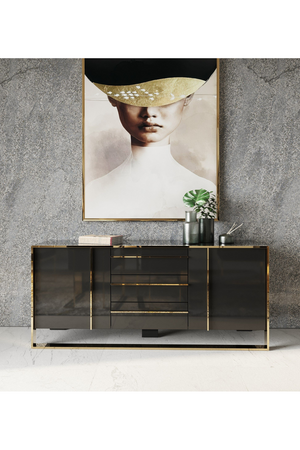 Black Gloss Sideboard | OROA Modern Cartier | Oroa.com