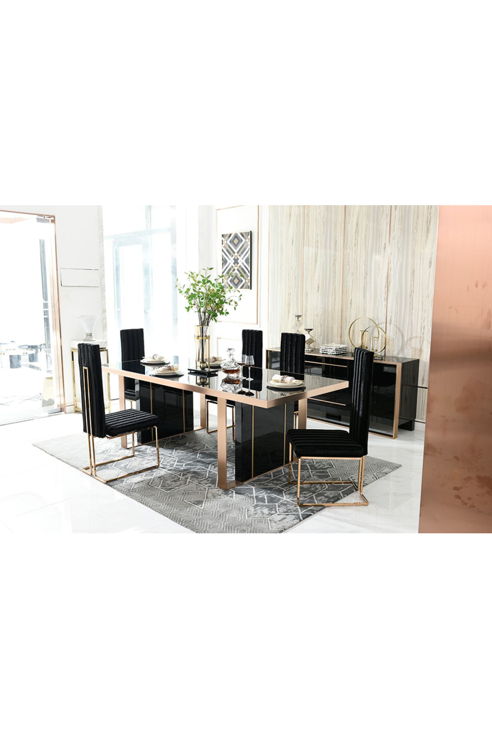 Black Gloss Sideboard | OROA Modern Cartier | Oroa.com