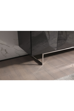 Gray Faceted 4-Door Sideboard | OROA Modern Vanguard | Oroa.com