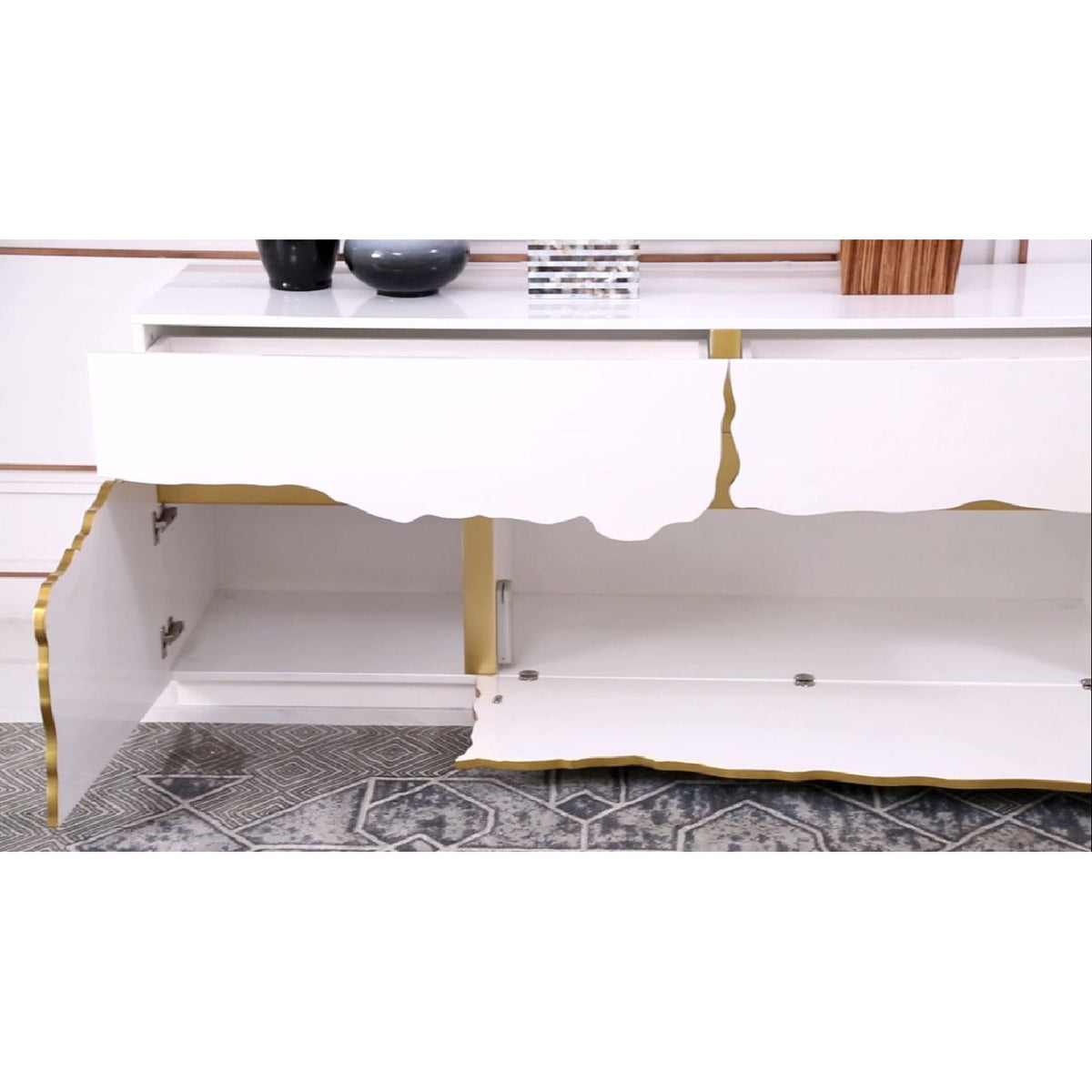 Metallic Accent Sideboard | OROA Modern Aspen