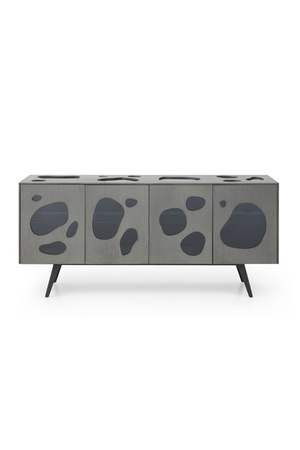 Matte Gray 4-Door Sideboard | OROA Modern Fontana | Oroa.com
