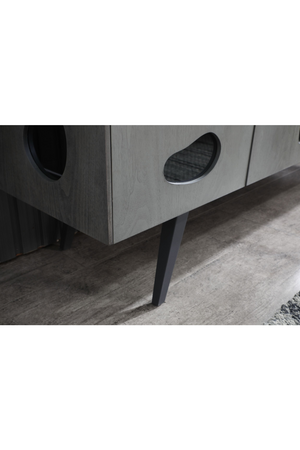 Matte Gray 4-Door Sideboard | OROA Modern Fontana | Oroa.com