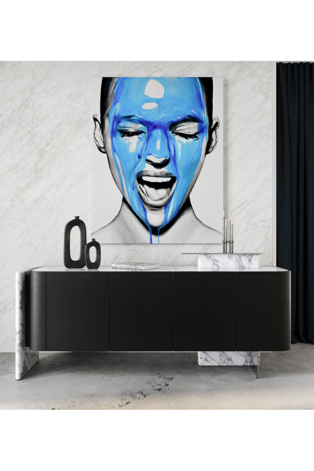 Black Oak 4-Door Sideboard | OROA Modern Broxburn | Oroa.com