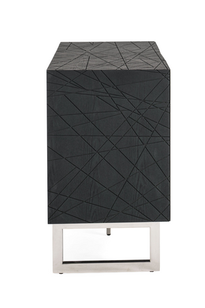 Black Ash 4-Door Sideboard | OROA Modern Kenda | Oroa.com