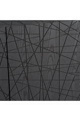 Black Ash 4-Door Sideboard | OROA Modern Kenda | Oroa.com