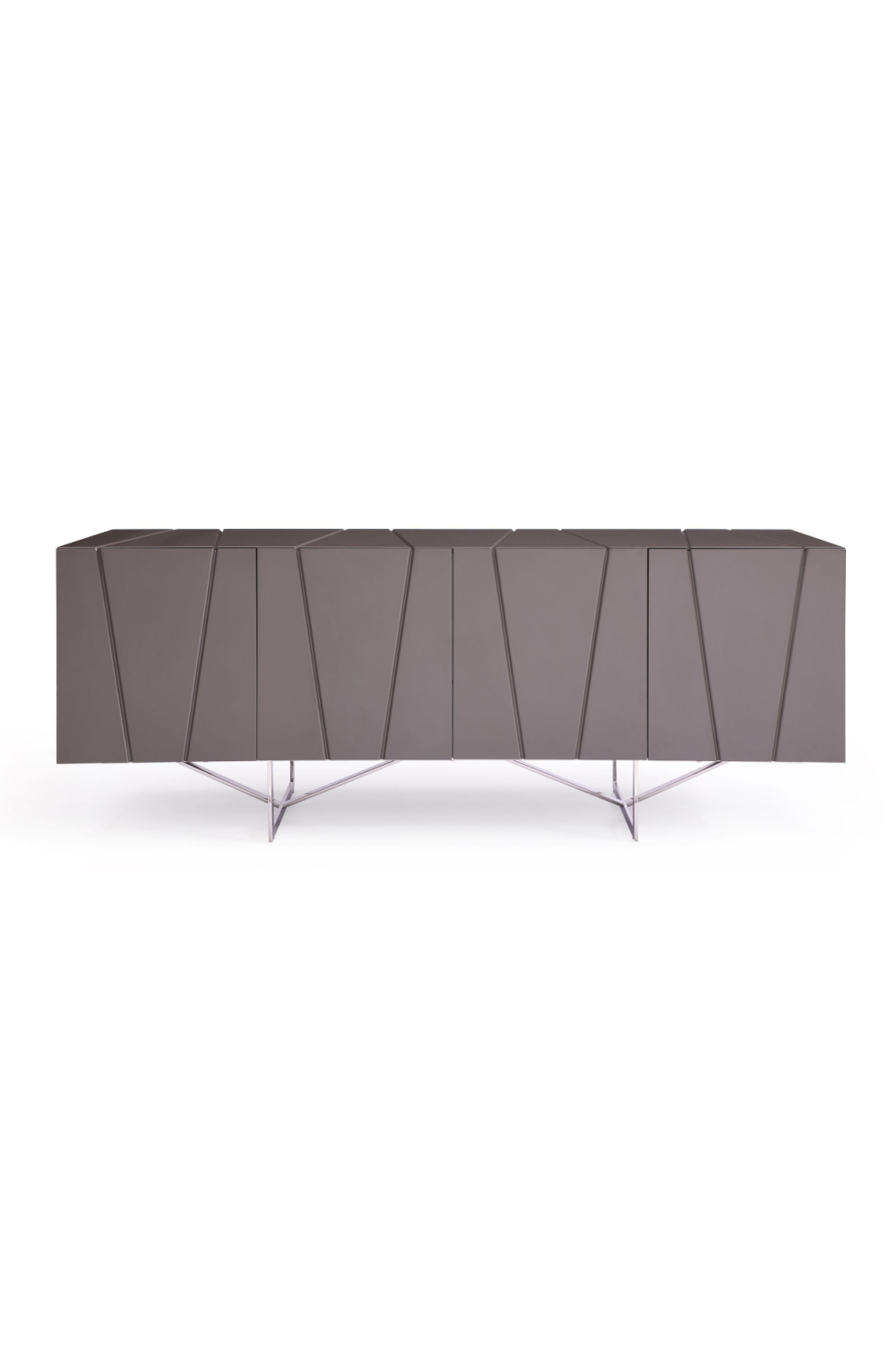 Gray Lacquered 4-Door Sideboard | OROA Modern Chrysler | Oroa.com