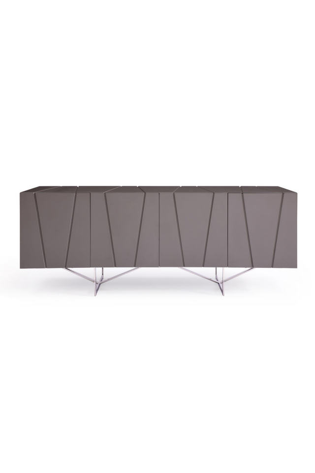 Gray Lacquered 4-Door Sideboard | OROA Modern Chrysler | Oroa.com