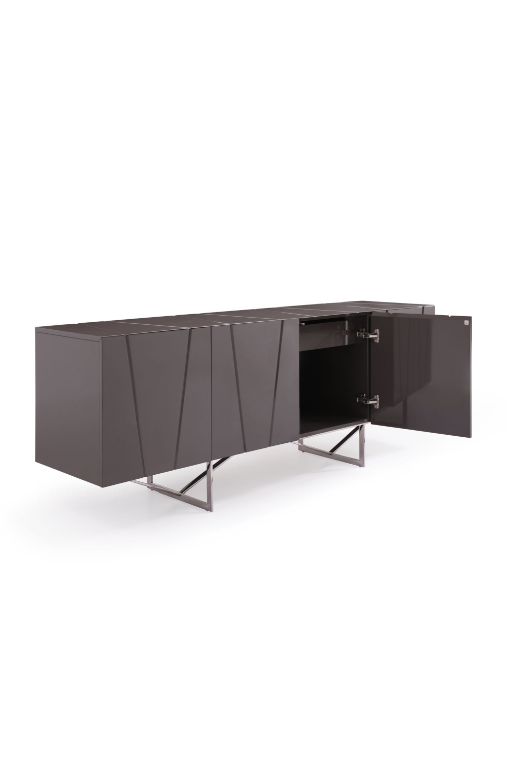 Gray Lacquered 4-Door Sideboard | OROA Modern Chrysler | Oroa.com