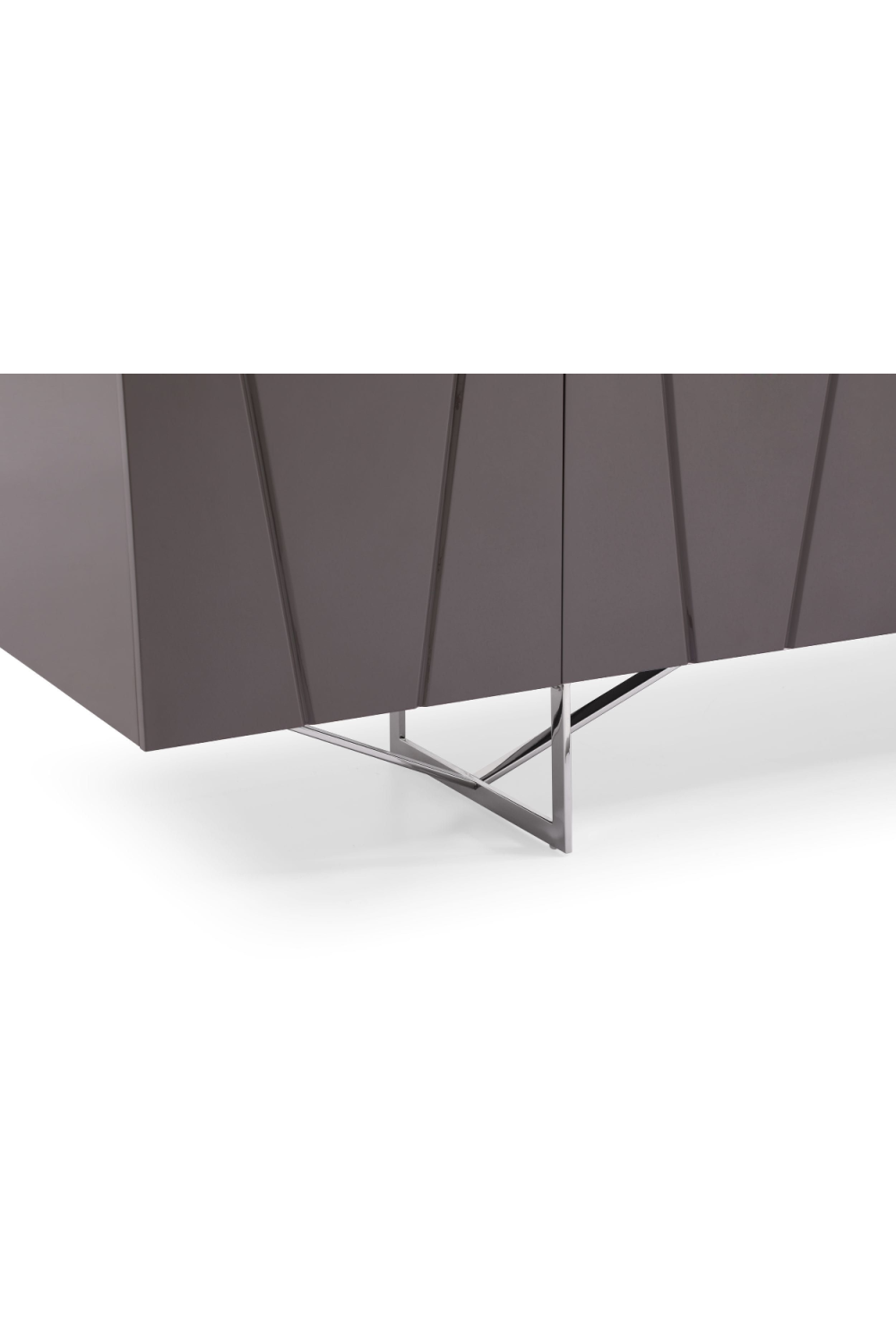 Gray Lacquered 4-Door Sideboard | OROA Modern Chrysler | Oroa.com