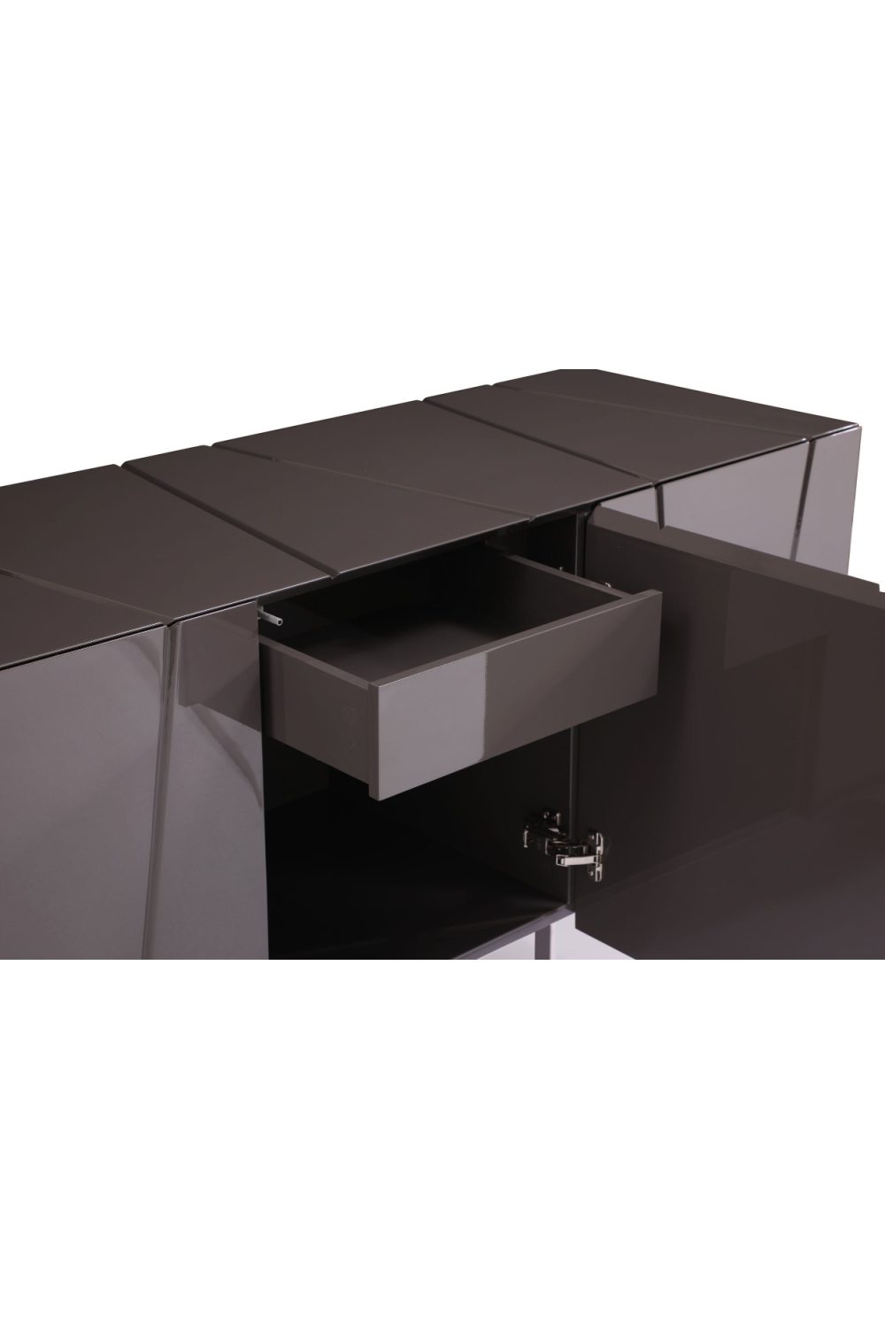 Gray Lacquered 4-Door Sideboard | OROA Modern Chrysler | Oroa.com