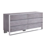 Gray Elm 6-Drawer Dresser | OROA Modern Arlene