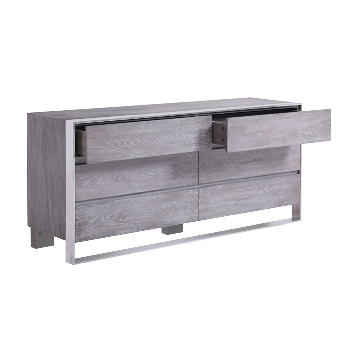 Gray Elm 6-Drawer Dresser | OROA Modern Arlene