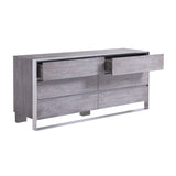 Gray Elm 6-Drawer Dresser | OROA Modern Arlene