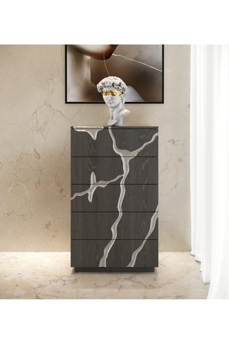 Matte Brown 5-Drawer Chest | OROA Modern Aspen | Oroa.com