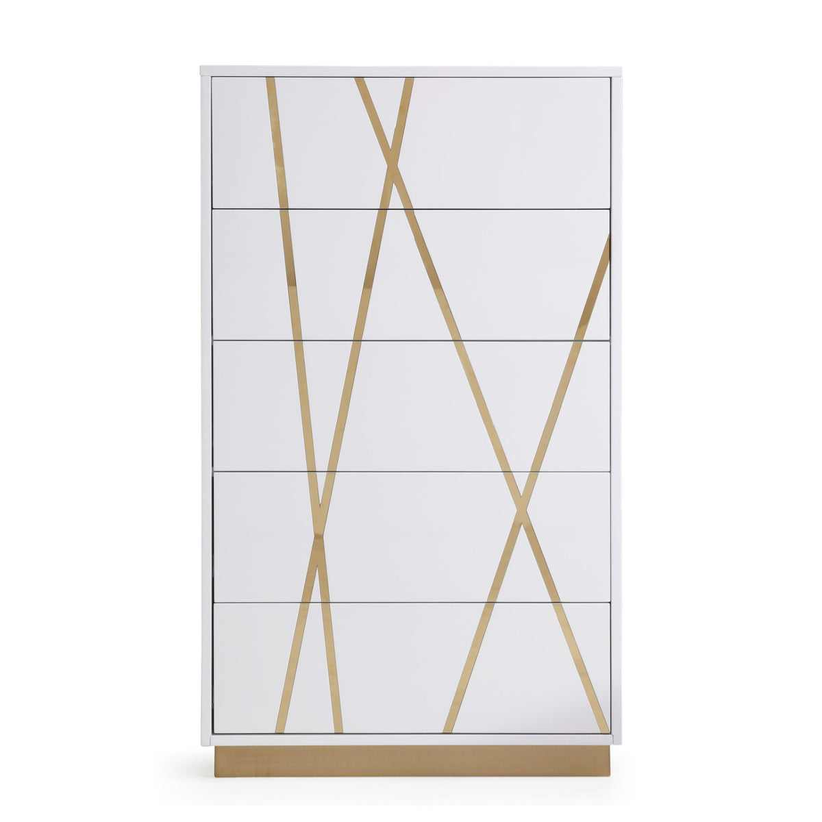 White 5-Drawer Chest | OROA Modern Nixa