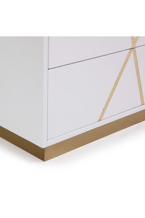 Glossy White 6-Drawer Dresser | OROA Modern Nixa | Oroa.com