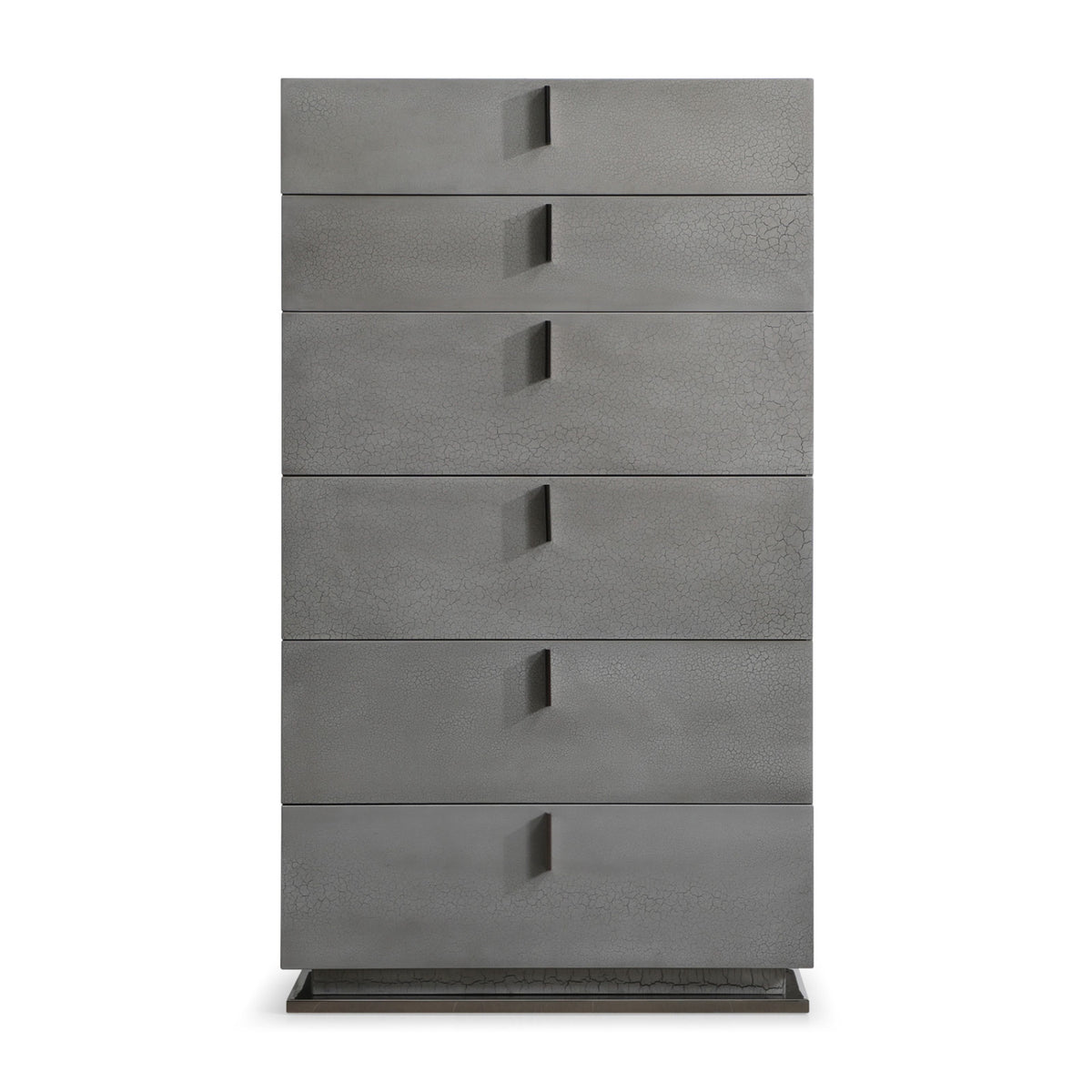 Gray Crackle 6-Drawer Chest by OROA Modern Buckley