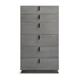 Gray Crackle 6-Drawer Chest by OROA Modern Buckley