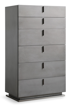 Gray Crackle 6-Drawer Chest | OROA Modern Buckley | Oroa.com