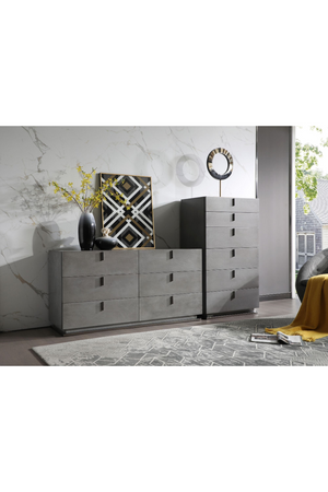 Gray Crackle 6-Drawer Chest | OROA Modern Buckley | Oroa.com