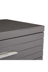 Gray Slatted 6-Drawer Chest | OROA Modern Splendor | Oroa.com