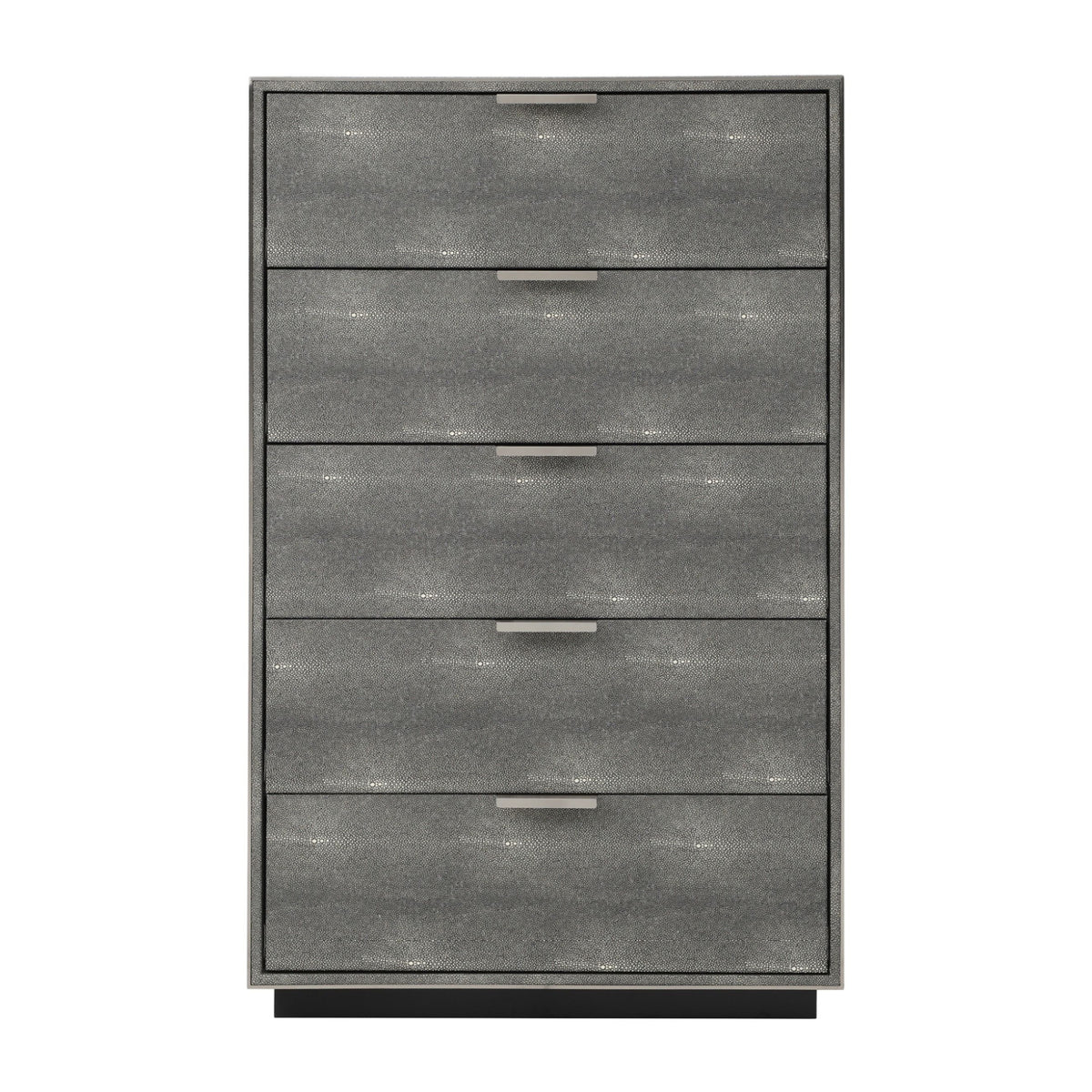 Dark Shagreen 5-Drawer Chest by OROA Modern Dynasty