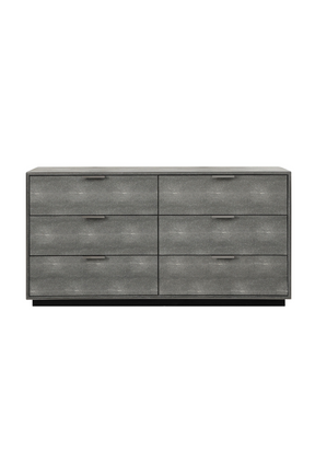 Dark Shagreen 6-Drawer Dresser | OROA Modern Dynasty | Oroa.com