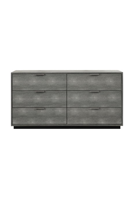Dark Shagreen 6-Drawer Dresser | OROA Modern Dynasty | Oroa.com