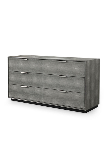 Dark Shagreen 6-Drawer Dresser | OROA Modern Dynasty | Oroa.com