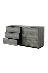 Dark Shagreen 6-Drawer Dresser | OROA Modern Dynasty | Oroa.com