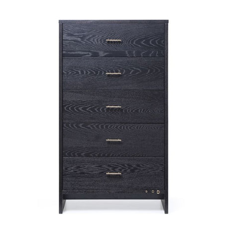 Modern European furniture - Gray Ash 5-Drawer Chest - www.oroa.com