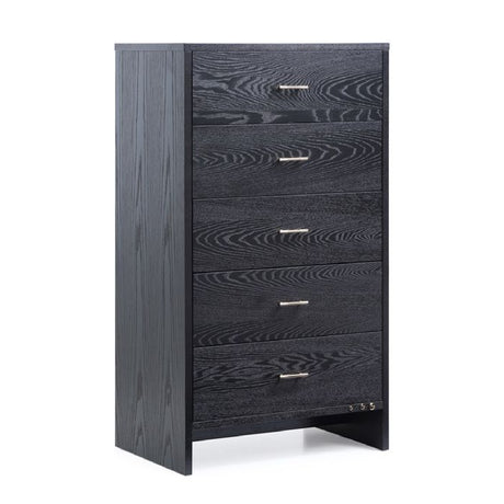 Modern European furniture - Gray Ash 5-Drawer Chest - www.oroa.com