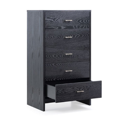 Modern European furniture - Gray Ash 5-Drawer Chest - www.oroa.com