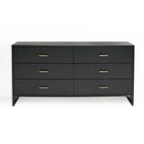 Gray Ash 6-Drawer Dresser | OROA Modern Wales