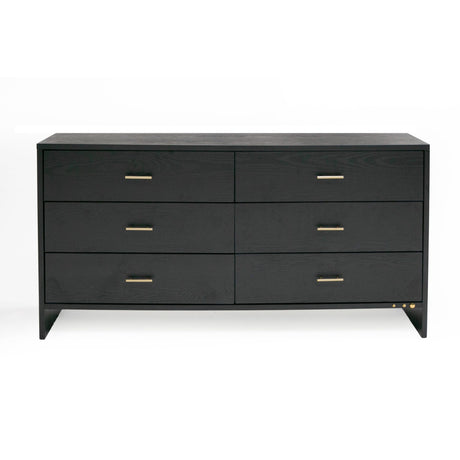 Modern European furniture - Gray Ash 6-Drawer Dresser - www.oroa.com