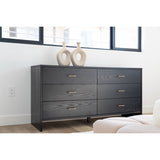 Gray Ash 6-Drawer Dresser | OROA Modern Wales