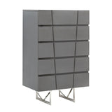 Gray 5-Drawer Chest | OROA Modern Chrysler