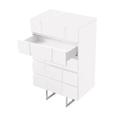 White Gloss 5-Drawer Chest | OROA Modern Chrysler