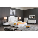 White Gloss 5-Drawer Chest | OROA Modern Chrysler